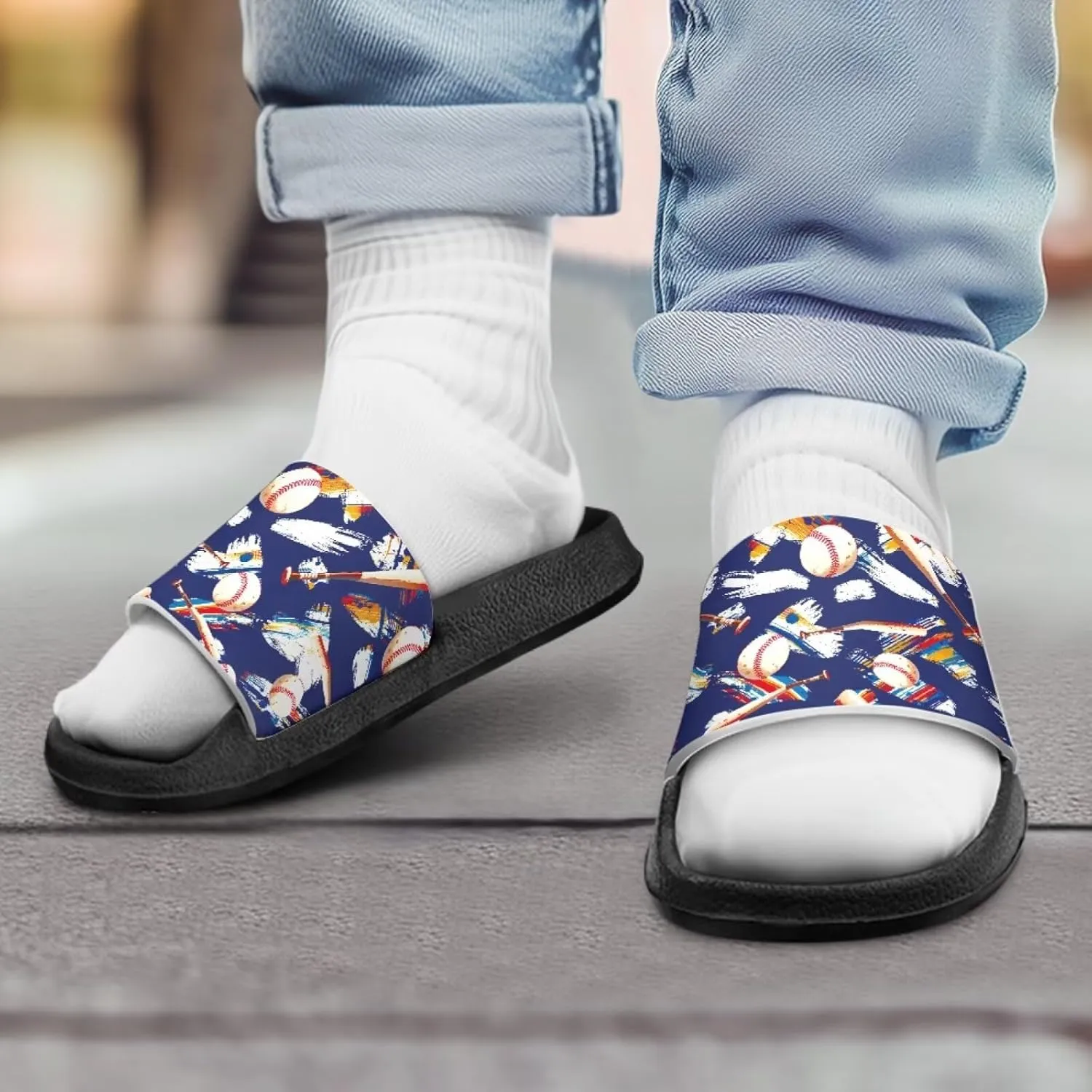 Boys House Slippers Everyday Non-slip Slide Sandals Comfortable Bathroom Shower Shoes Kids Beach Sandal