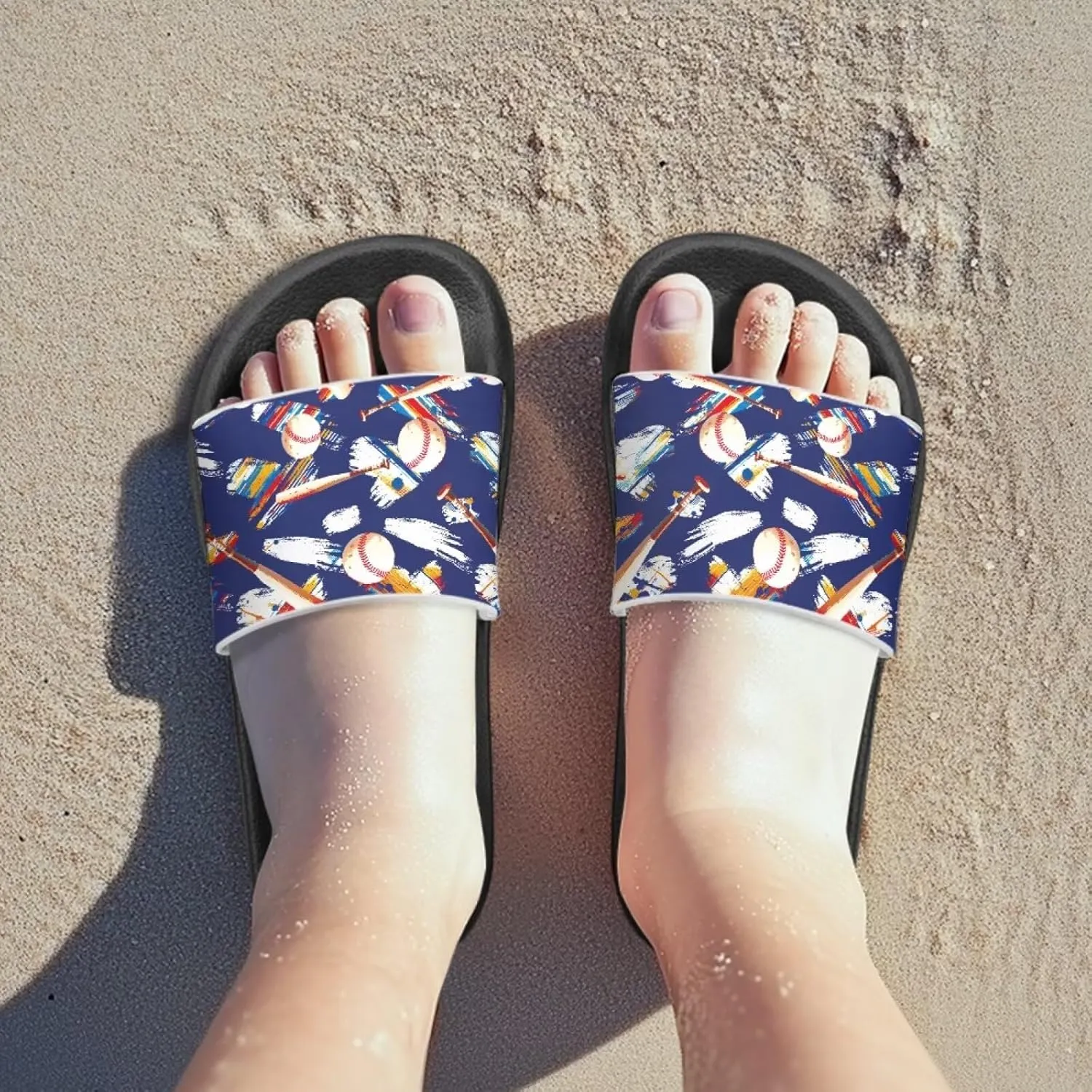 Boys House Slippers Everyday Non-slip Slide Sandals Comfortable Bathroom Shower Shoes Kids Beach Sandal