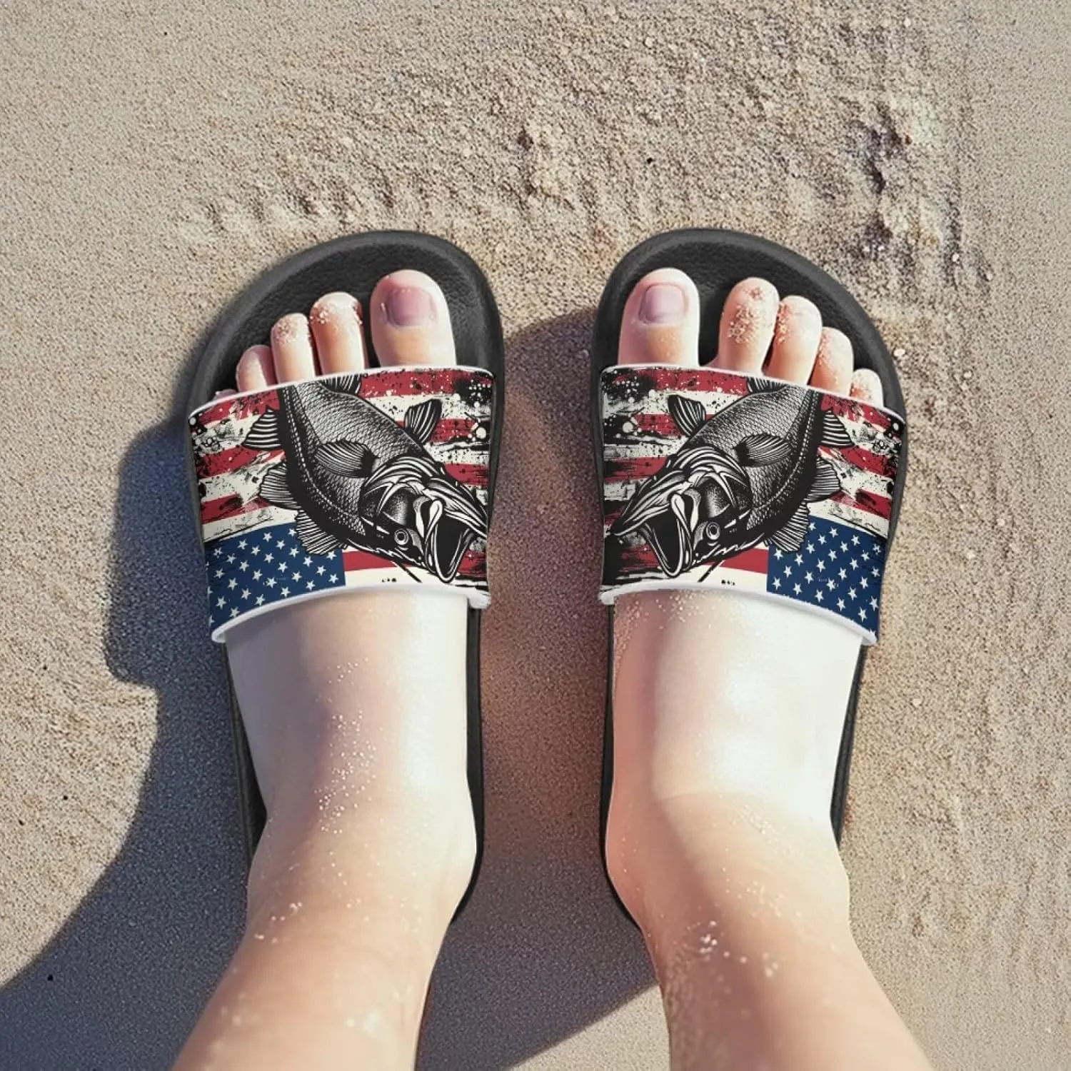 Boys House Slippers Everyday Non-slip Slide Sandals Comfortable Bathroom Shower Shoes Kids Beach Sandal