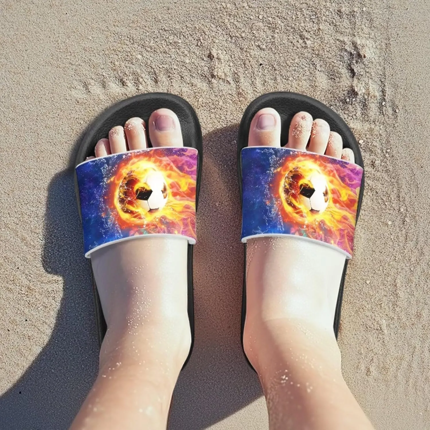 Boys House Slippers Everyday Non-slip Slide Sandals Comfortable Bathroom Shower Shoes Kids Beach Sandal