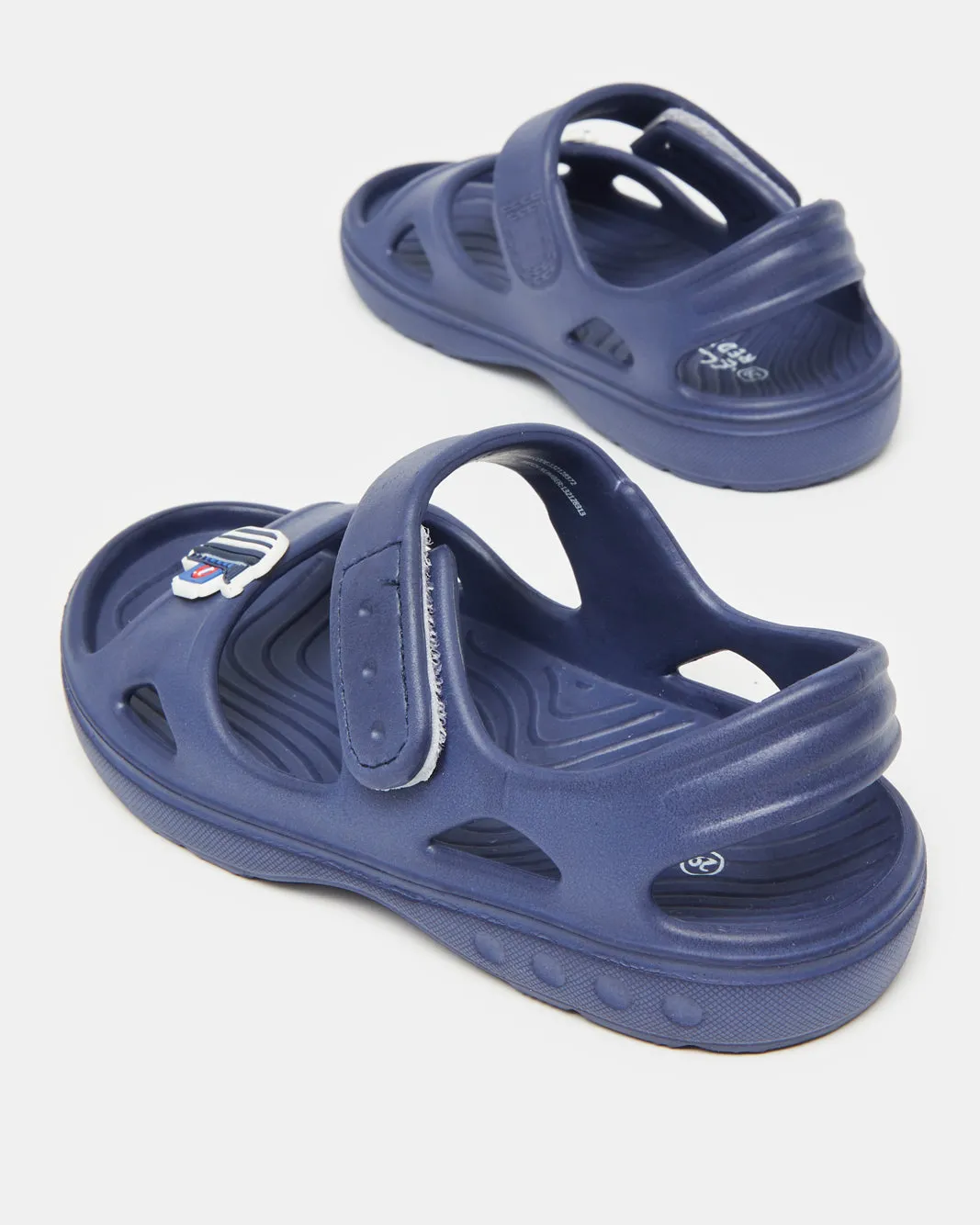Boys Navy Moulded Slide