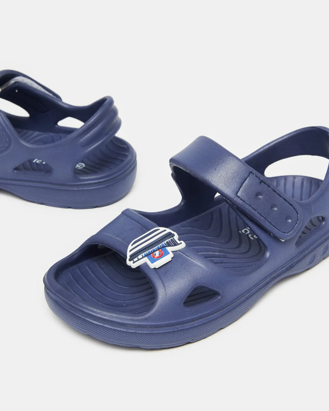 Boys Navy Moulded Slide