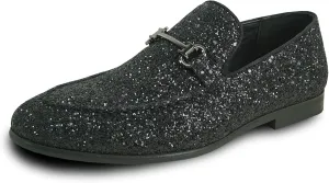 bravo! Men Dress Shoe Prom Slip-on Loafer Lace-up Oxford Cap Toe Metallic Glitter for Wedding Prom Black Blue Green Gold Pink Pewter Purple Silver Red