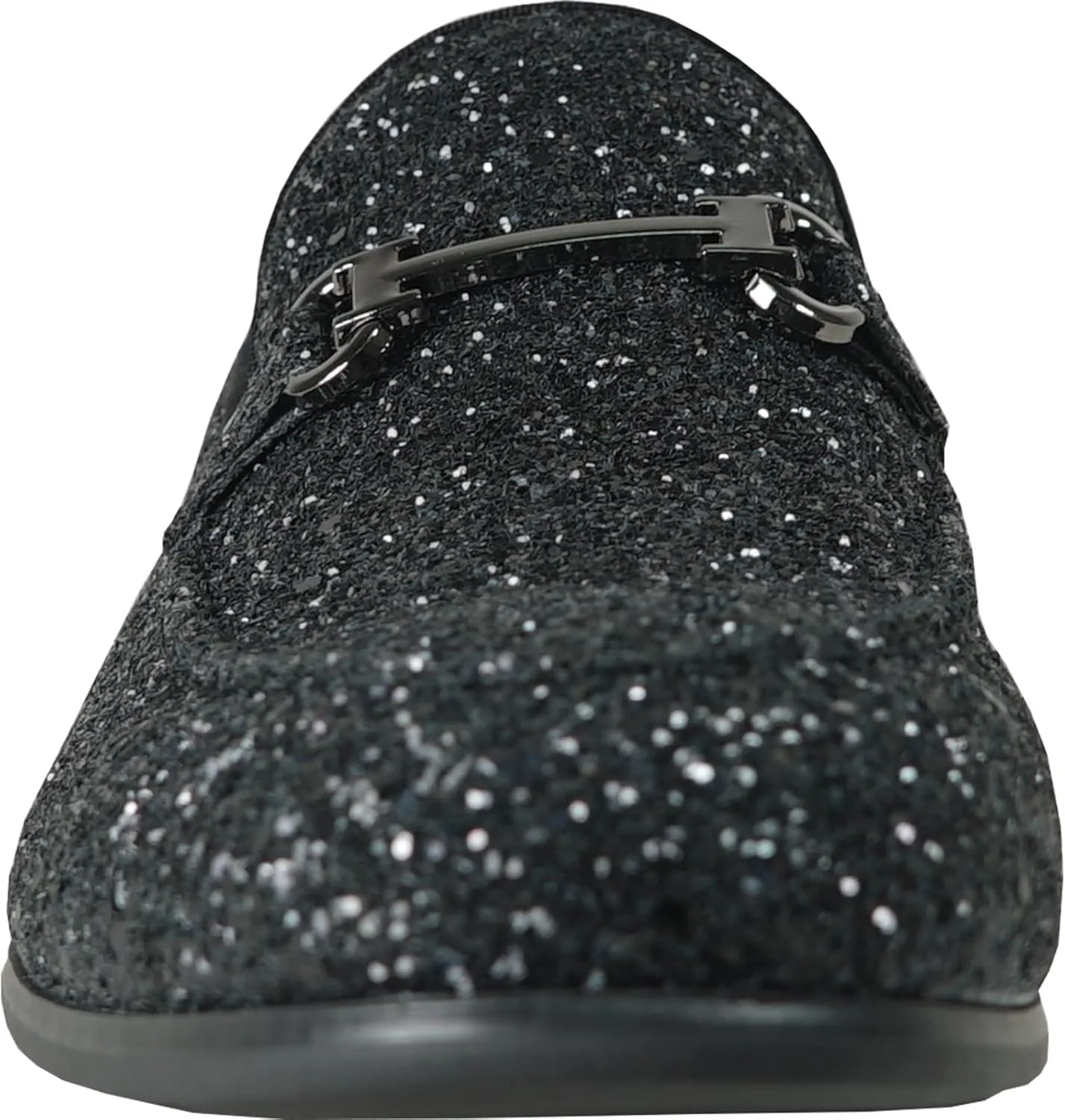 bravo! Men Dress Shoe Prom Slip-on Loafer Lace-up Oxford Cap Toe Metallic Glitter for Wedding Prom Black Blue Green Gold Pink Pewter Purple Silver Red