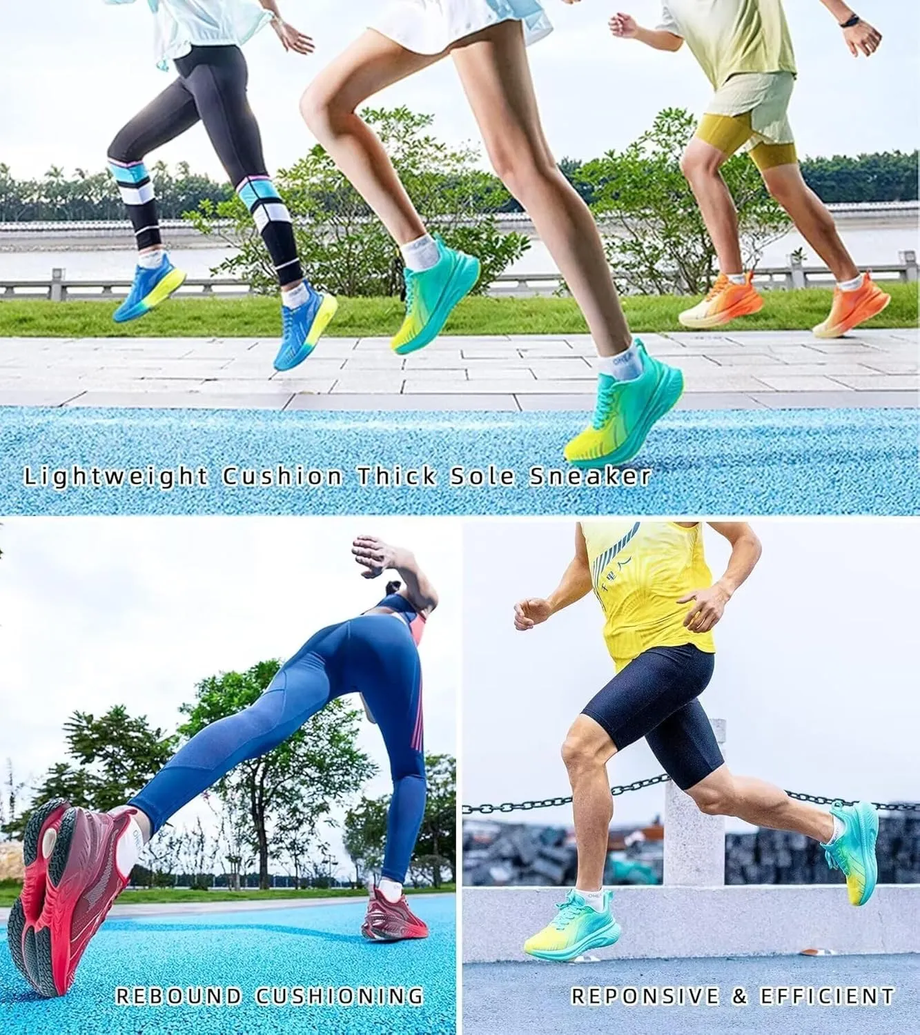 Breathable Women's Max Cushioned Walking Shoes with Arch Support for Plantar Fasciitis Flat Foot Pain Relief Air Lightweight Jogging Running Sneakers Shoes Non Slip Thick Sole