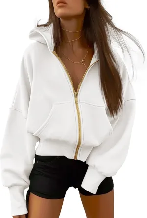 BTFBM Womens Zip Up Hoodies Long Sleeve Fashion Sweatshirt Fleece Y2K Hooded Jacket 2025 Trendy Fall Spring Clothes