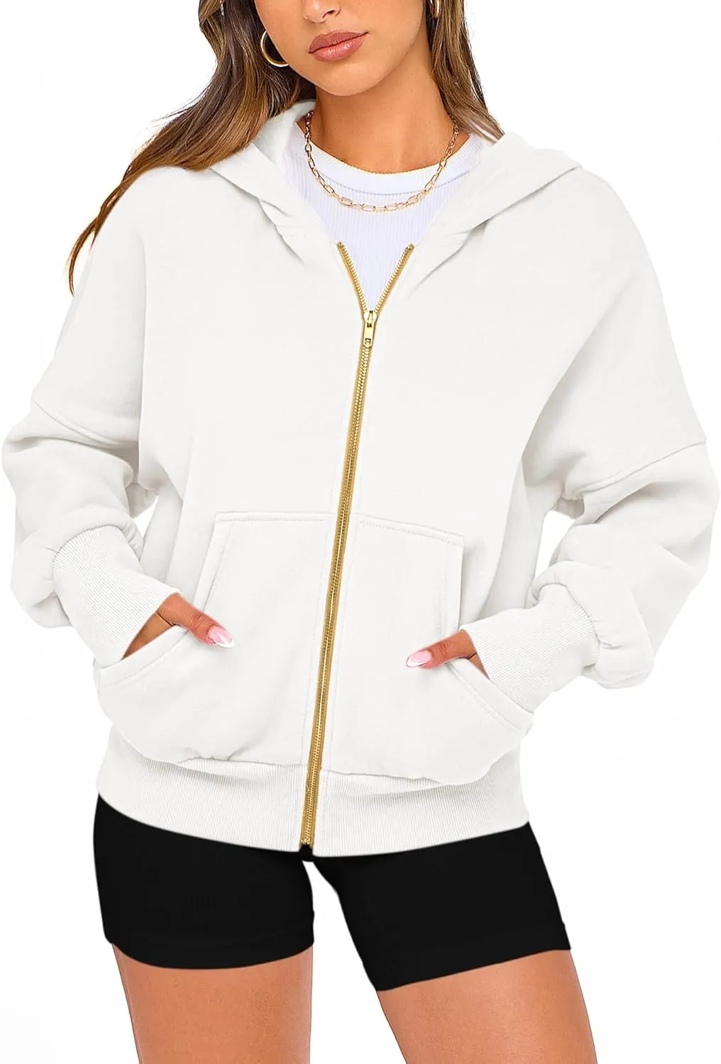 BTFBM Womens Zip Up Hoodies Long Sleeve Fashion Sweatshirt Fleece Y2K Hooded Jacket 2025 Trendy Fall Spring Clothes