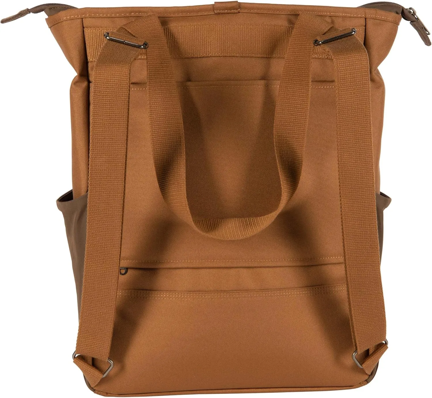 Carhartt Classic Convertible Backpack Tote, Durable Water Repellent Material W/ 17" Laptop Sleeve, Brown, One Size