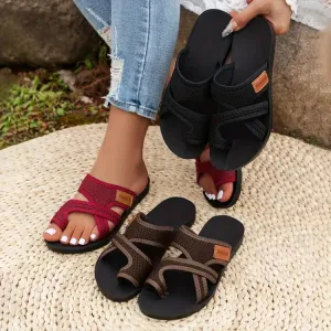 Celiaâ„?Perforated Mesh Slide Sandals