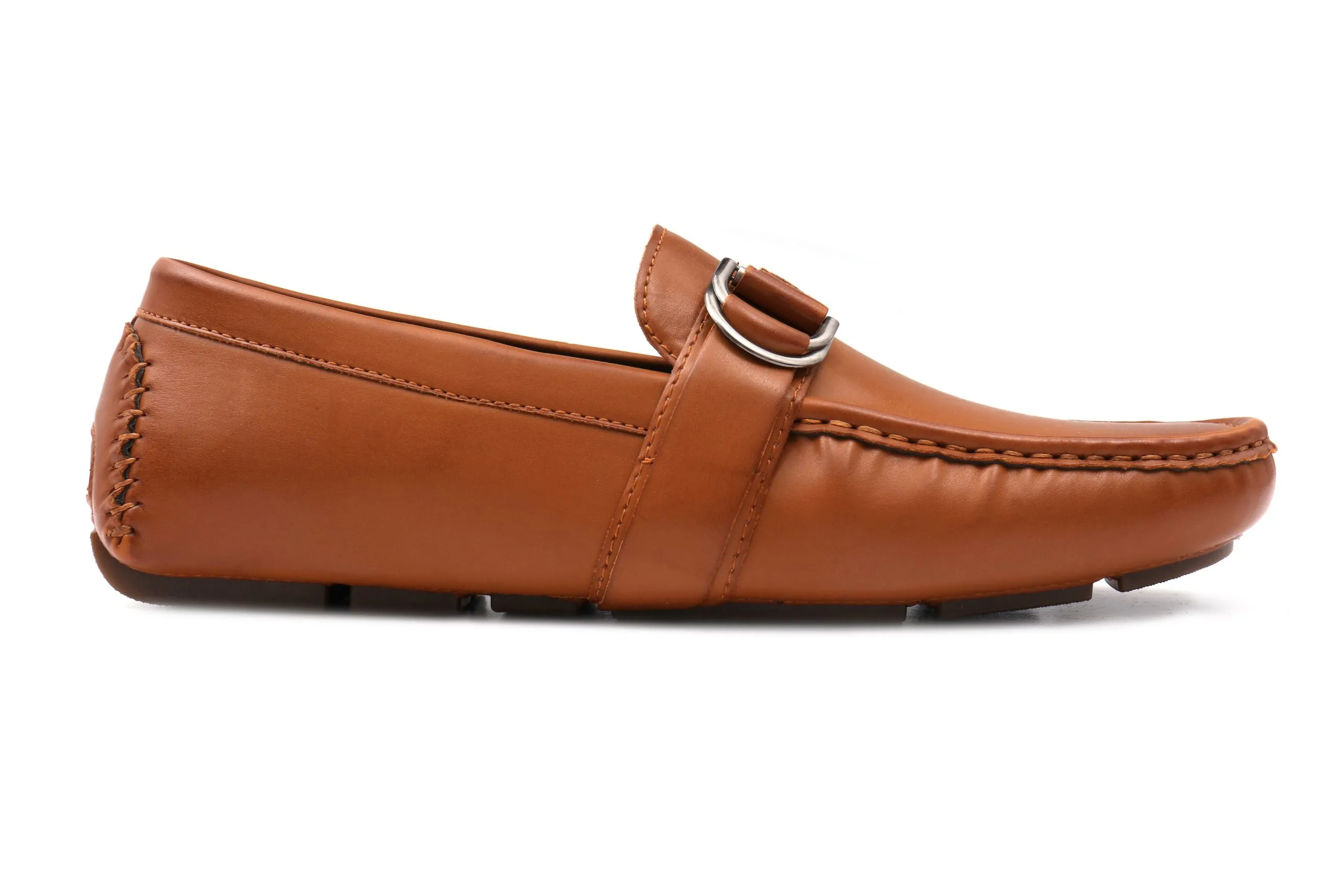 Charter Buckle Loafers - Tan