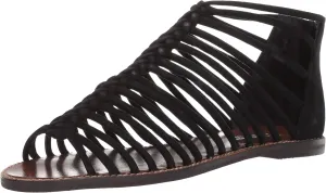 Chinese Laundry Kristin Cavallari Women's Bliss Flat Sandal, Black Suede, 5.5 M US