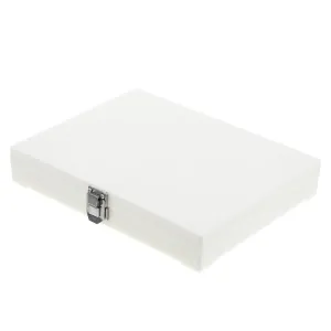 Ciieeo -Slot Storage Organizer Microscope Slide Container Stainless Steel Lock