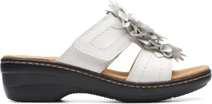 Clarks Women's Merliah Raelyn Slide Sandal, White Leather, 9