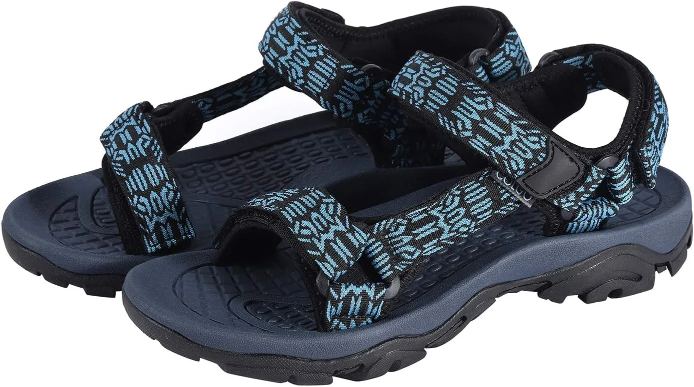 Colgo Men's Sport Sandals Comfort Classic Athletic Hiking Sandals with Arch Support Outdoor Wading Beach Water Shoes