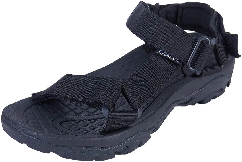 Colgo Men's Sport Sandals Comfort Classic Athletic Hiking Sandals with Arch Support Outdoor Wading Beach Water Shoes