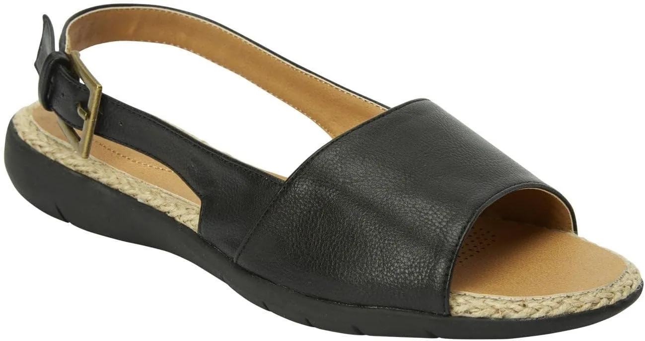 Comfortview Women's Wide Width The Adele Sling Sandal