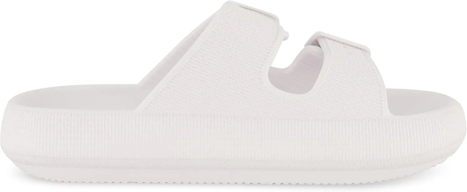 CUSHIONAIRE Women's Fame recovery cloud slide with  Comfort