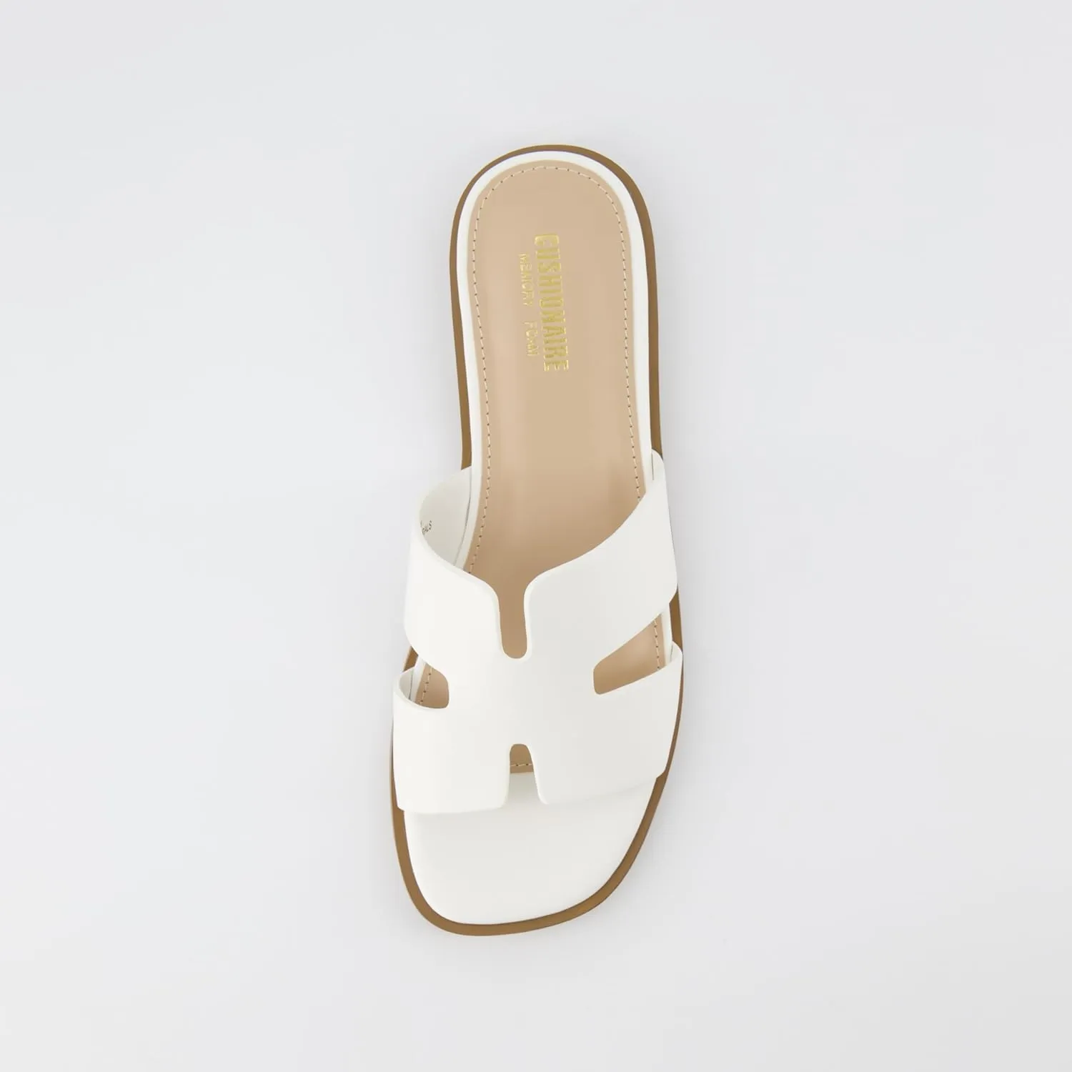 CUSHIONAIRE Women's Voyage slide sandal  Memory Foam, Wide Widths Available