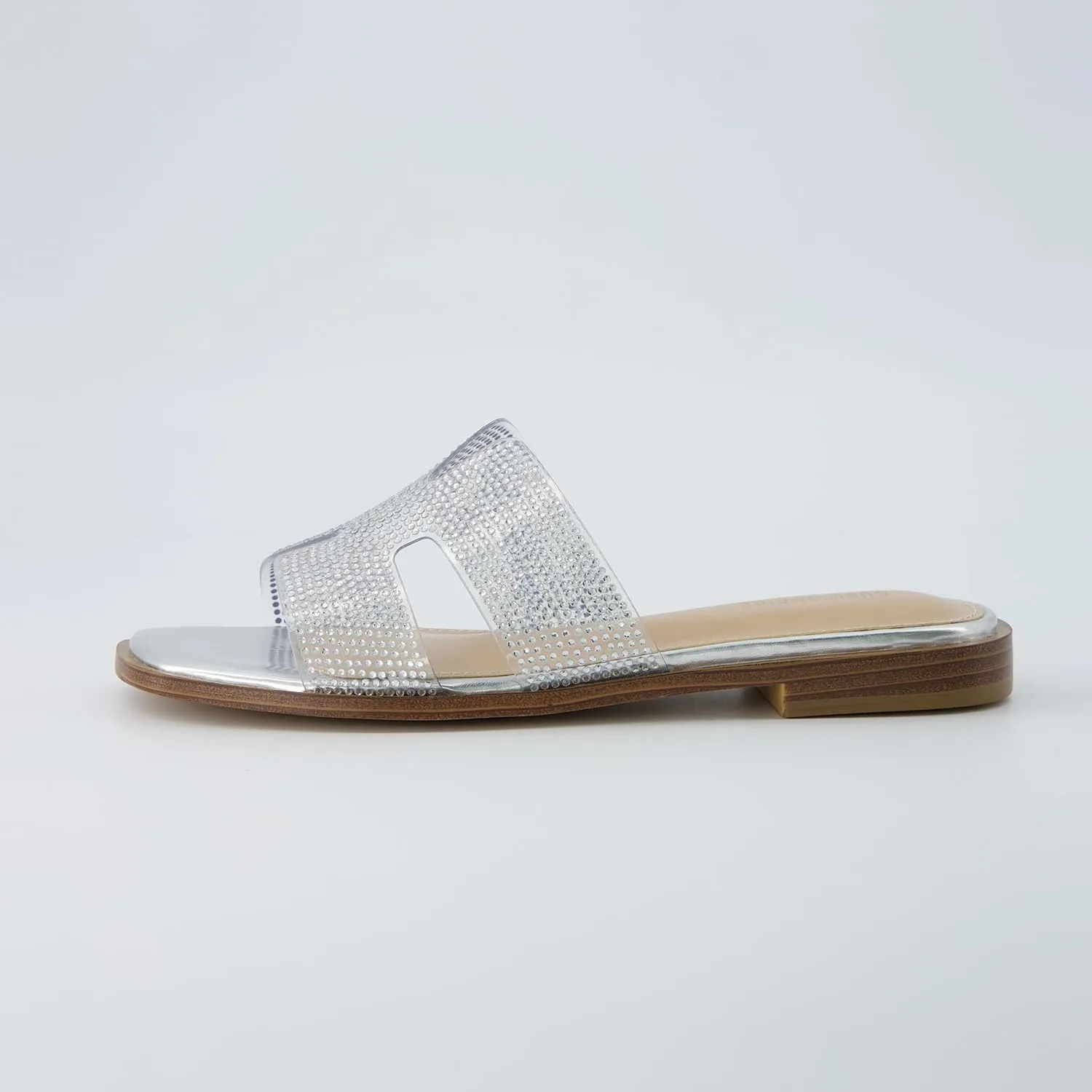 CUSHIONAIRE Women's Voyage slide sandal  Memory Foam, Wide Widths Available