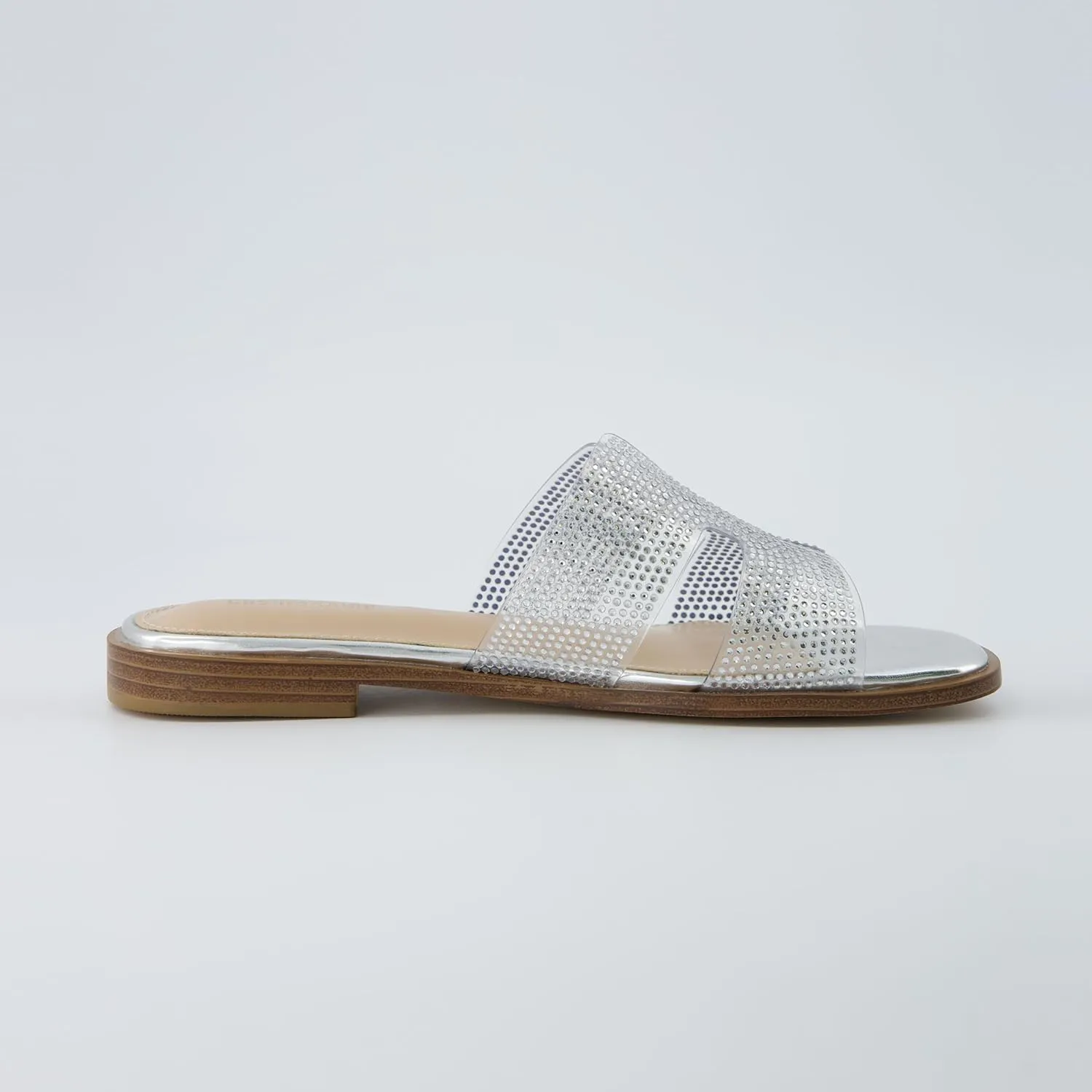CUSHIONAIRE Women's Voyage slide sandal  Memory Foam, Wide Widths Available