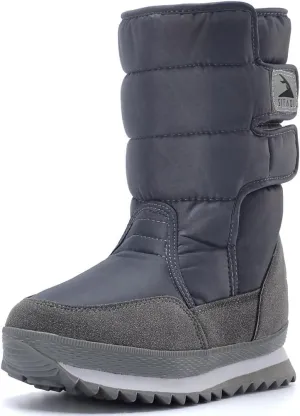 DADAWEN Women's Waterproof Frosty Snow Boot