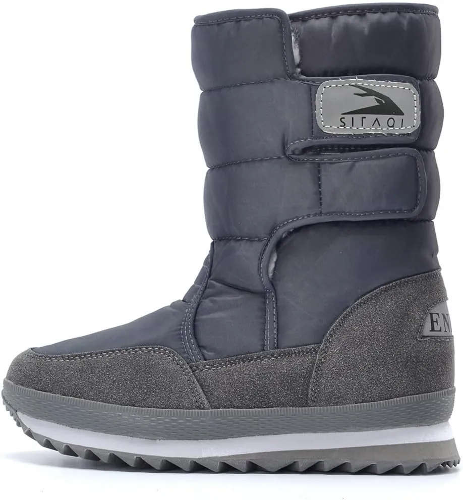 DADAWEN Women's Waterproof Frosty Snow Boot