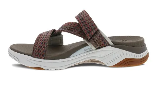 Dansko Brown Multi Webbing Rosette Womens Comfort Sandals 4916-530300