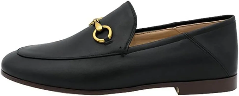 Divanne Loafers for Women, Womens Loafer Flats Gold Chain Penny Loafers Slip On Fur Loafer Mules