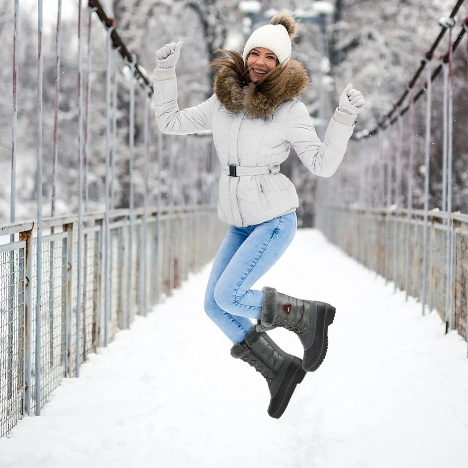 DREAM PAIRS Women's Snow Boots