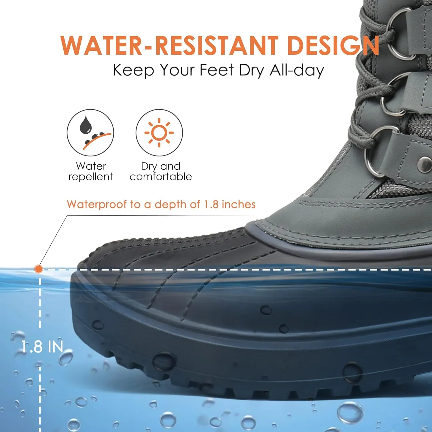 DREAM PAIRS Women's Snow Boots