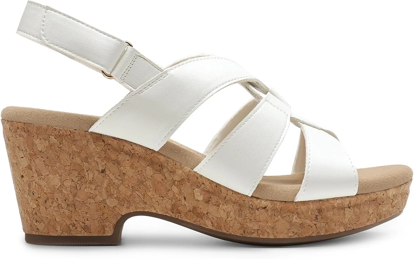 DREAM PAIRS Women's Wedge Sandals Comfortable Open Toe Platform Casual Dressy Cork Summer Dress Shoes