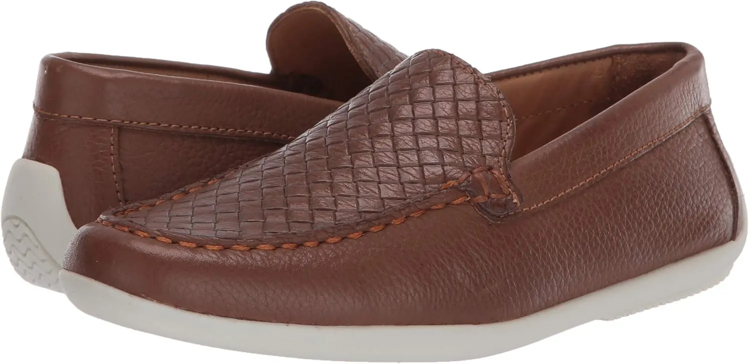 Driver Club USA Unisex-Child Kids Leather Fashion Luxury Driving Loafer with Venetian Detail