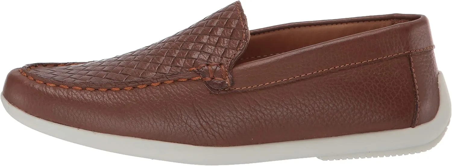 Driver Club USA Unisex-Child Kids Leather Fashion Luxury Driving Loafer with Venetian Detail