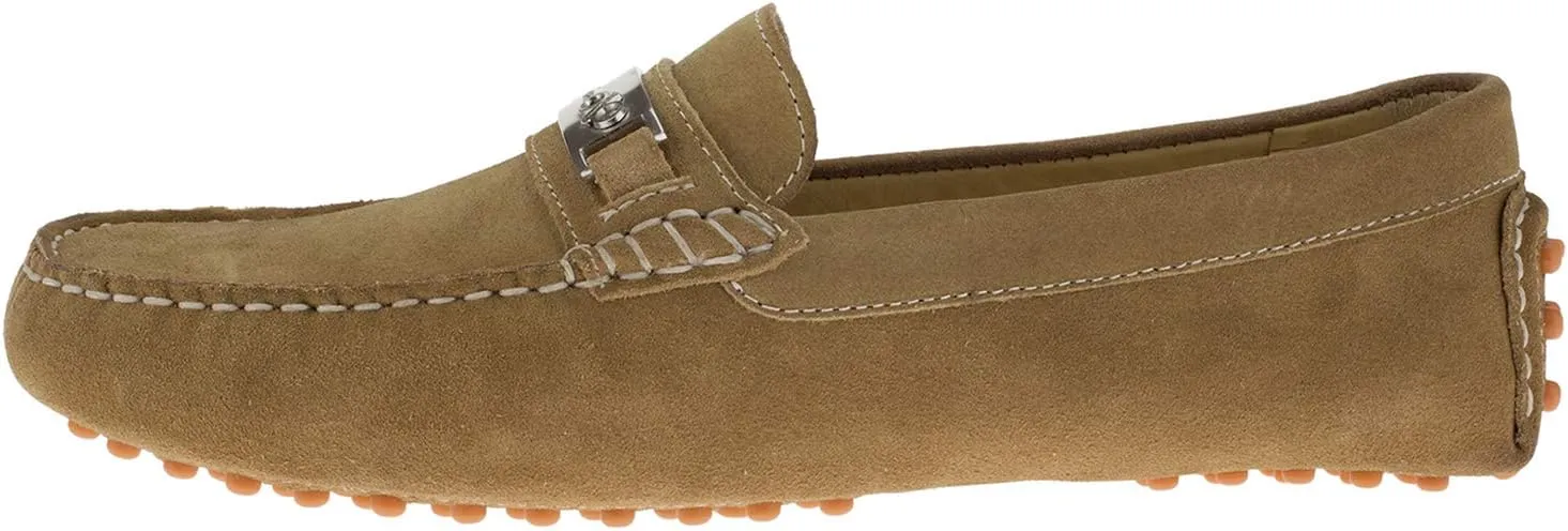 DTI BB Signature Drefinno Mens Suede Leather Shoes Slip-On Driving Shoe Loafer