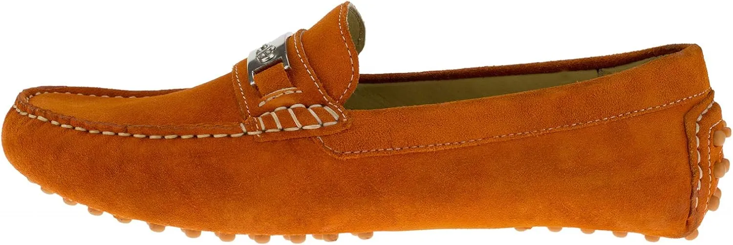 DTI BB Signature Drefinno Mens Suede Leather Shoes Slip-On Driving Shoe Loafer