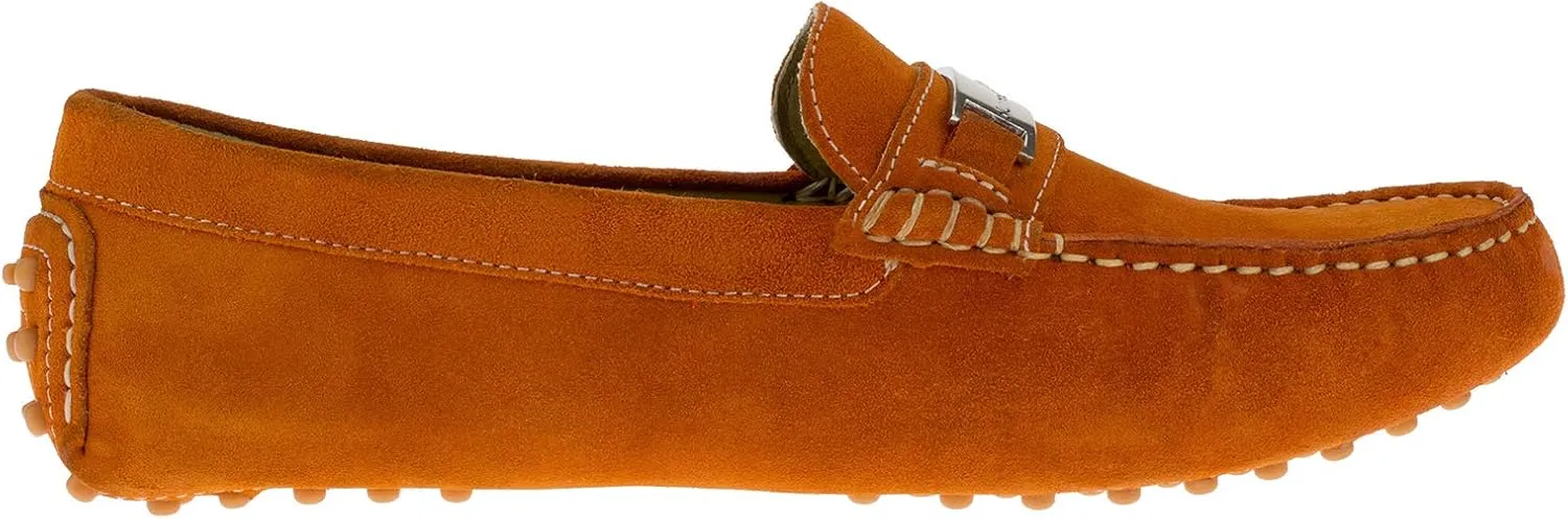 DTI BB Signature Drefinno Mens Suede Leather Shoes Slip-On Driving Shoe Loafer