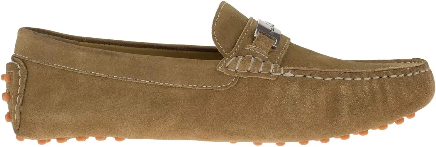 DTI BB Signature Drefinno Mens Suede Leather Shoes Slip-On Driving Shoe Loafer