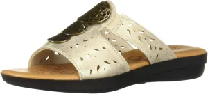 Easy Street Women's June Sandal with Ornament and Cutouts Slide