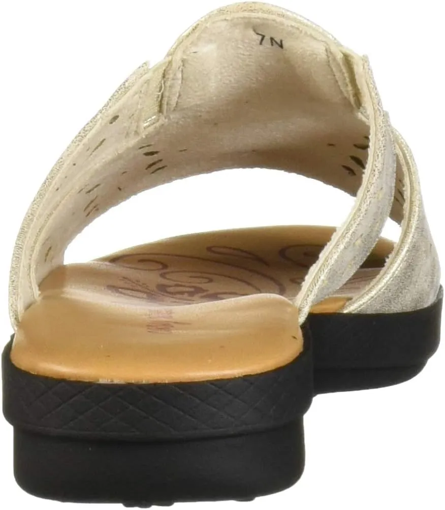 Easy Street Women's June Sandal with Ornament and Cutouts Slide