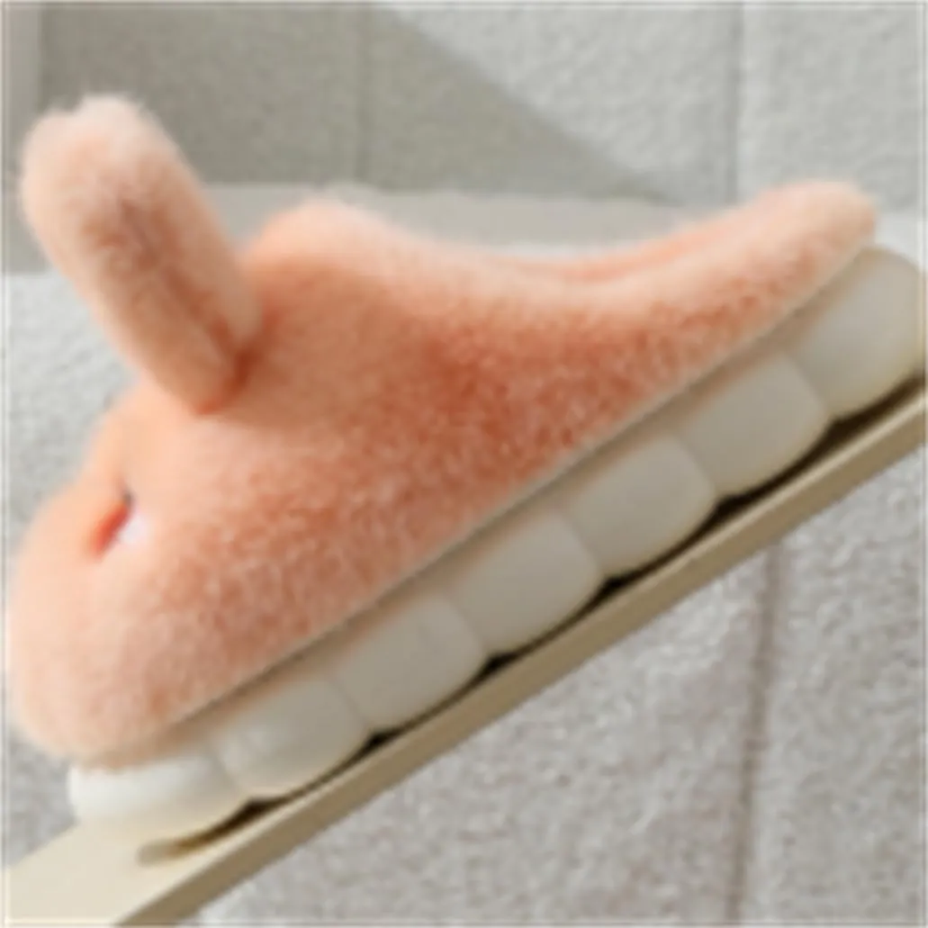 ELONEL Cute Rabbit Slippers for Women's Home - Couple Animal Anti-Slip and Warm External Wear With Soft Sole Plush
