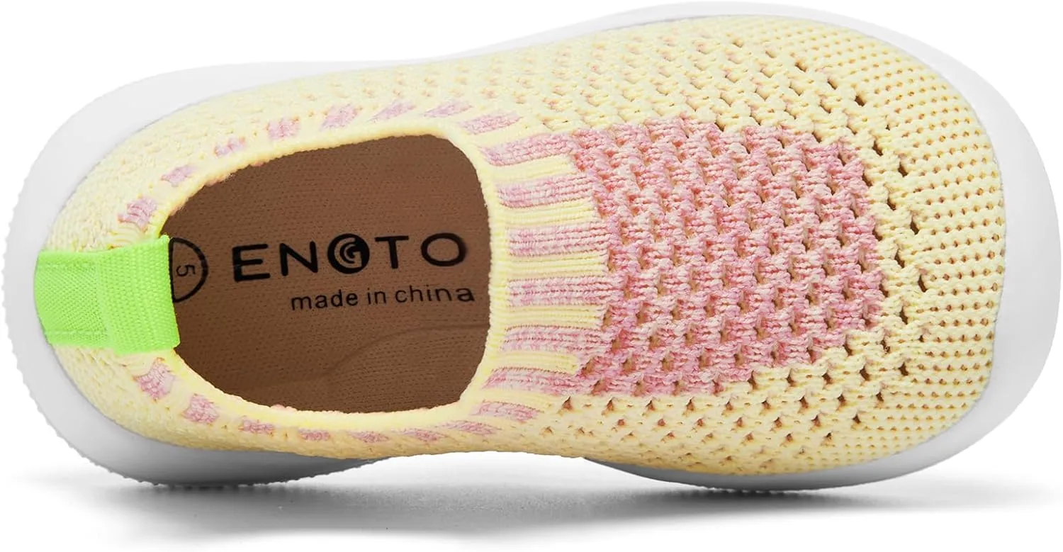 Engtoy Baby Shoes Boys Girls Walking Shoes Infant Lightweight Breathable Mesh Shoes Baby Sock Shoes Non-Slip Shoes with Soft Rubber Sole Sneaker