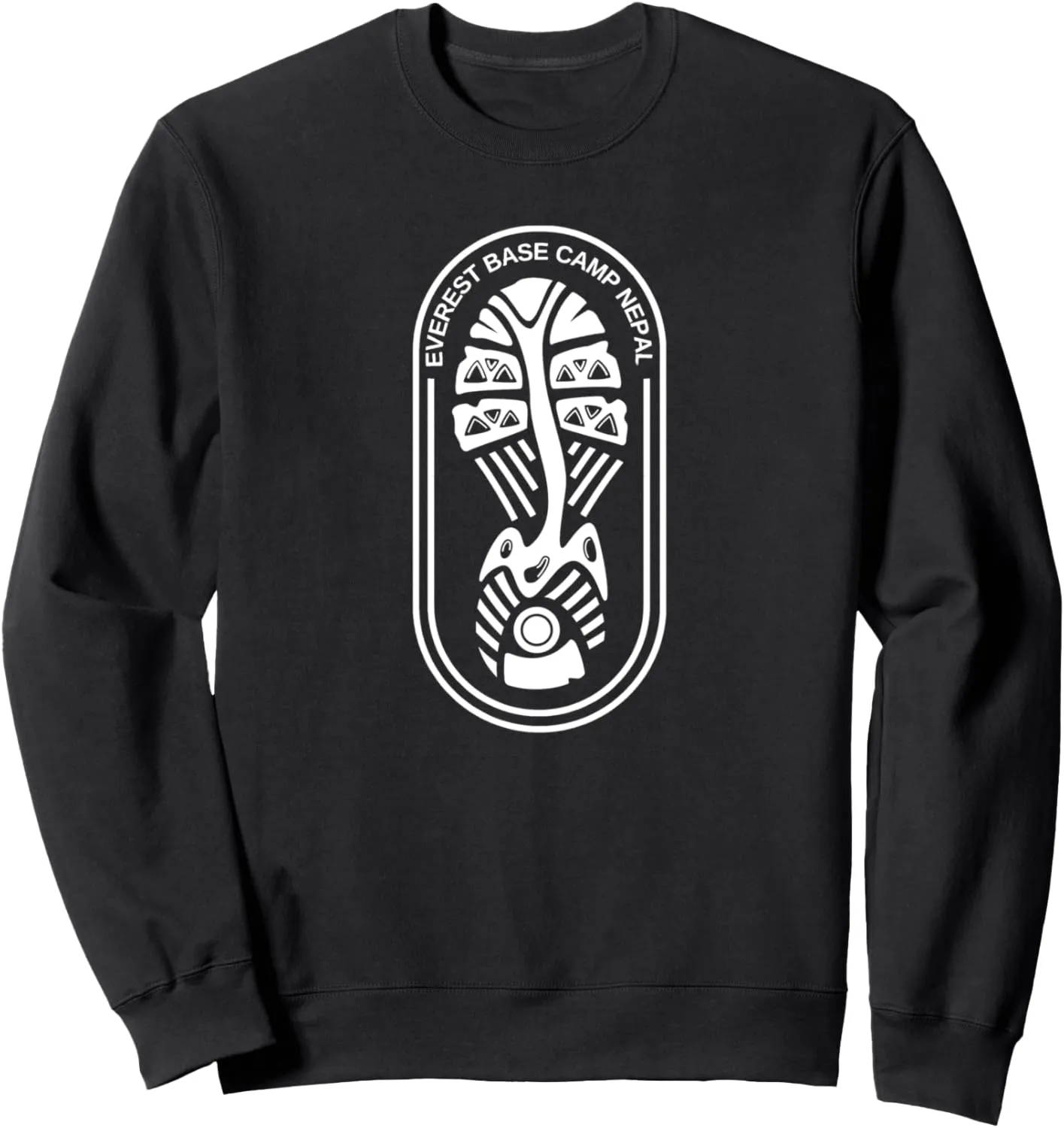 Everest Base Camp Trek Nepal Trekking Boot Print Hiking Sweatshirt
