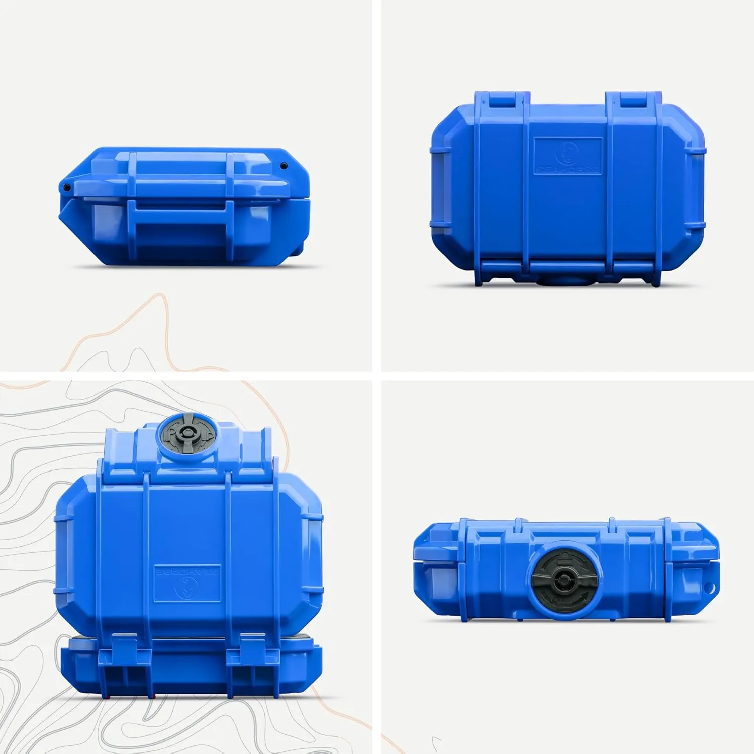 Evergreen 52 Waterproof Dry Box Protective Case - Travel Safe/Mil Spec/USA Made - for Cameras, Camping, Fishing, Hiking, Traveling, Water Sports, Knives, Survival (Blue)