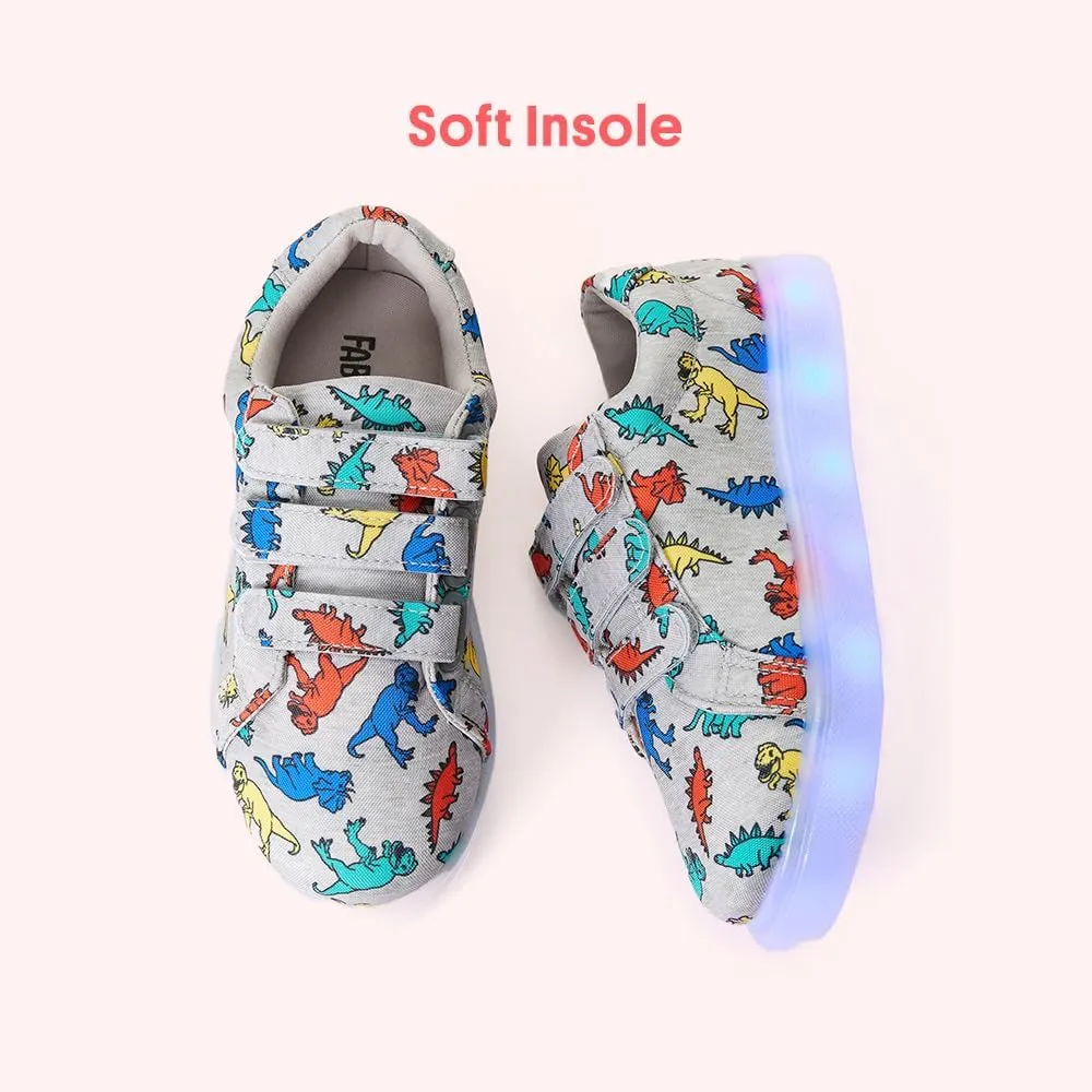 FabKids Kids Sneakers Boys Girls White Shoes Low Top Lace Up Footwear for Toddler Little Kid Big Kid