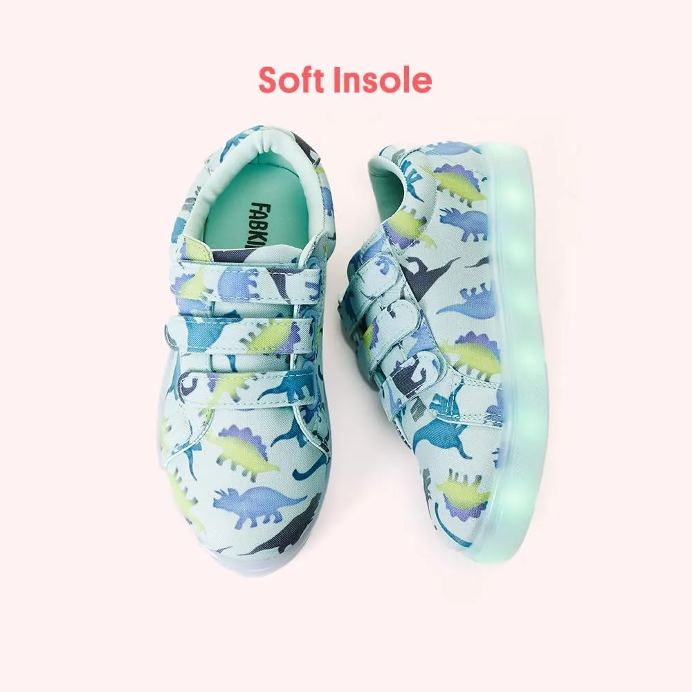 FabKids Kids Sneakers Boys Girls White Shoes Low Top Lace Up Footwear for Toddler Little Kid Big Kid