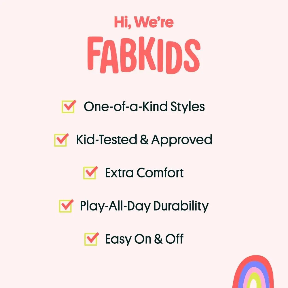 FabKids Kids Sneakers Boys Girls White Shoes Low Top Lace Up Footwear for Toddler Little Kid Big Kid