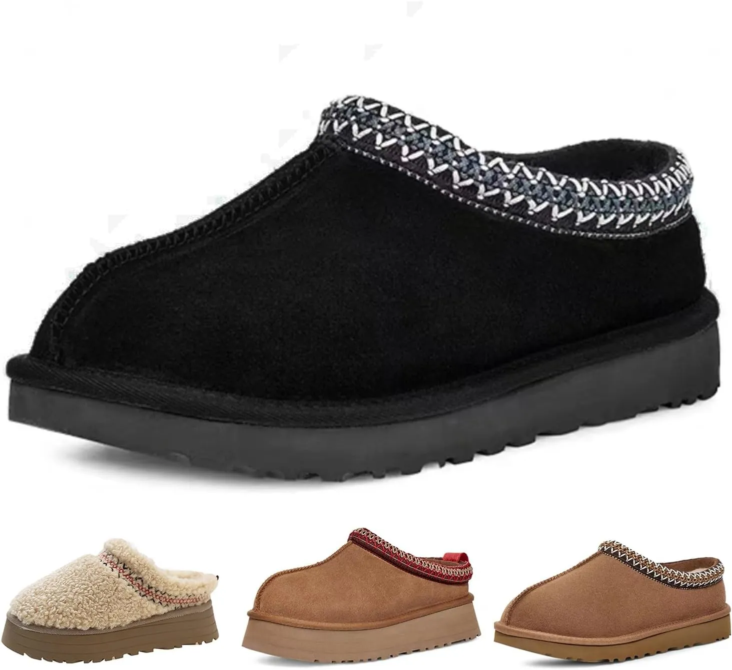 Fashion Winter plush platform Short Ankle boots for kids Fur Fleece Lined slippers girl boy warm Outdoor indoor House anti slip trend Mini boots little kids big kids