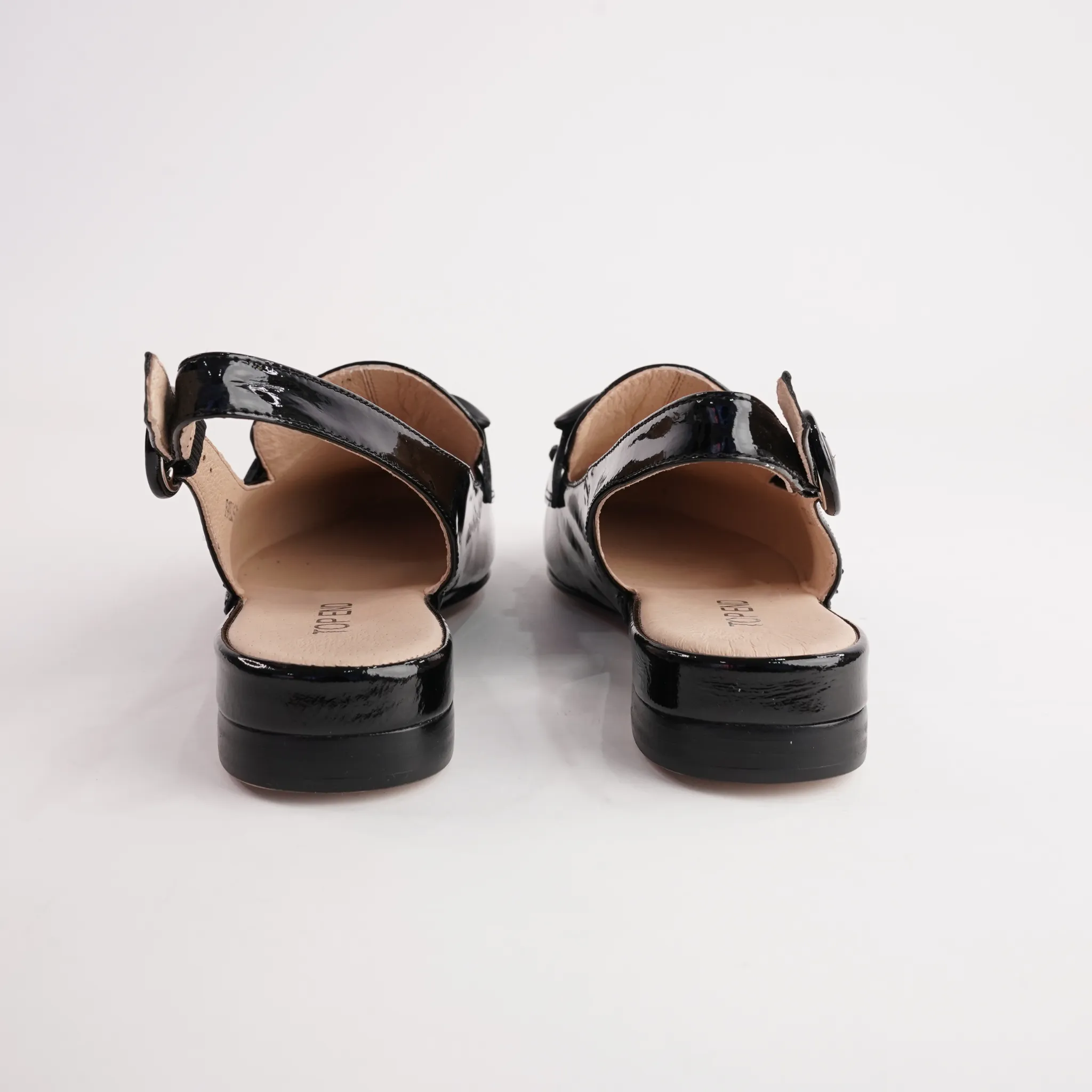 Favillas Black Patent Leather Loafers