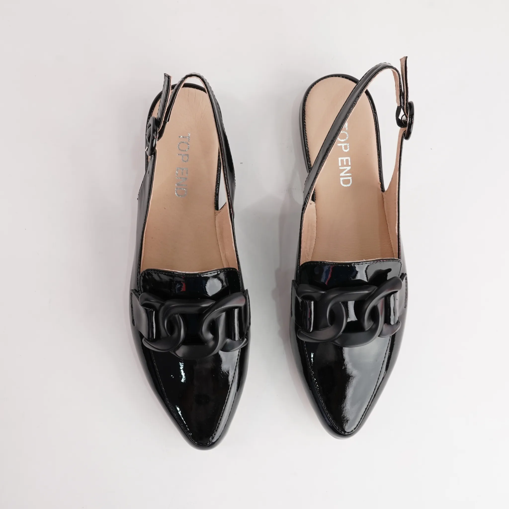 Favillas Black Patent Leather Loafers