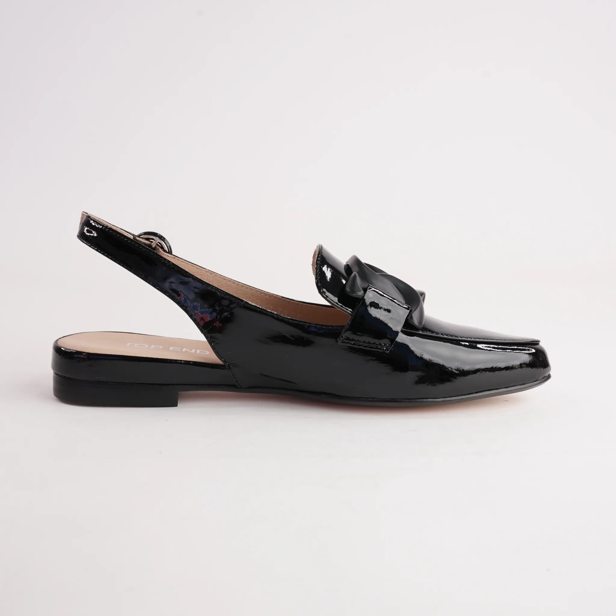 Favillas Black Patent Leather Loafers